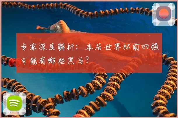 专家深度解析:本届世界杯前四强可能有哪些黑马?